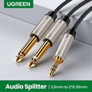Expand Your Audio Experience with UGREEN 3.5mm TRS to Dual 6.35mm TS Stereo Y-Cable Splitter